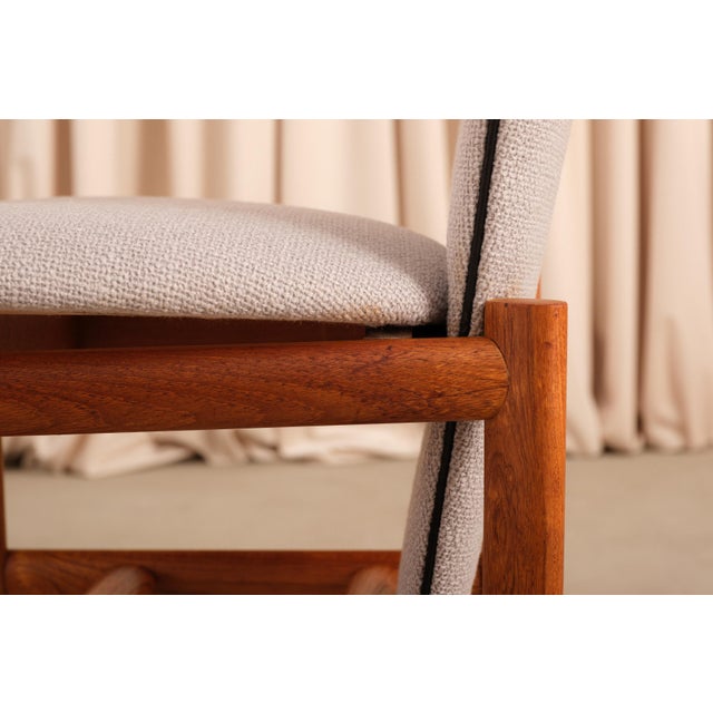 Gray Vintage Set of 6 Skovby Møbelfabrik High Back Teak Dining Chairs, 1960s For Sale - Image 8 of 17