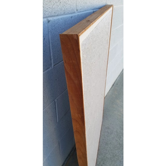 Textile Modern Abstract Painting on Canvas, Framed For Sale - Image 7 of 11