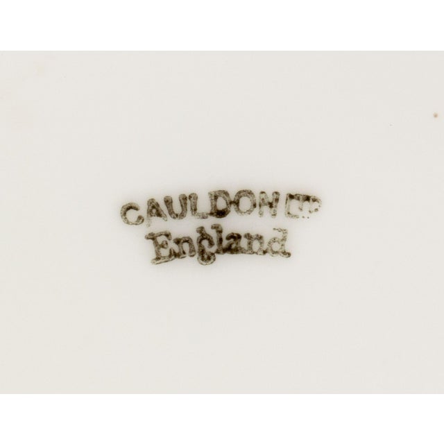 Metal Set of 12 Cauldon Co. For Tiffany & Co. Porcelain Dinner Plates For Sale - Image 7 of 7