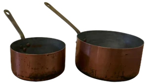 19th Century Copper Pots, 1880s, Set of 2