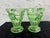 1930s 1930s Art Deco Indiana Glass Uranium Green Creamer & Sugar Set With Caddy – Depression Glass - 3pcs For Sale - Image 5 of 11