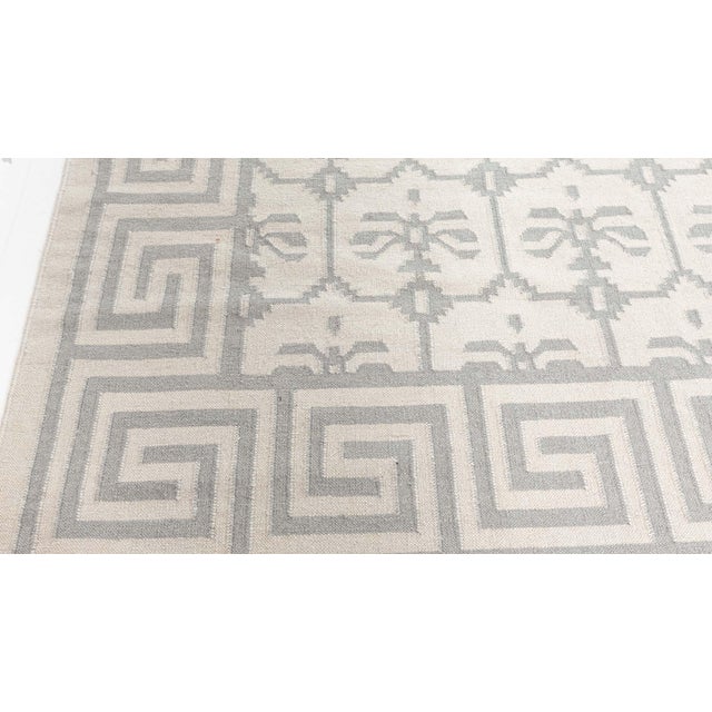 Doris Leslie Blau Vintage Indian Dhurrie Rug For Sale - Image 4 of 9