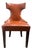 Mid 20th Century Terracotta Orange Leather Side Chair For Sale