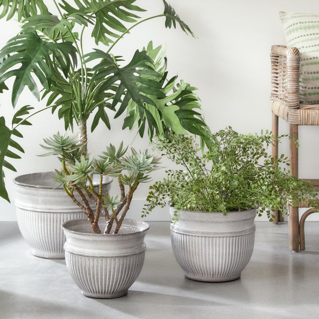 Made of a durable metal, glazed and baked at 300 degrees, so they are able to withstand the elements in the extreme. With...