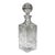 Mid 20th Century Vintage Bohemian Crystal Liquor Decanter With Stopper, Hand-Cut For Sale