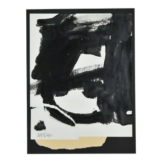"Torn Tan" Original Abstract Mixed-Media Collage by Robbie Kemper For Sale
