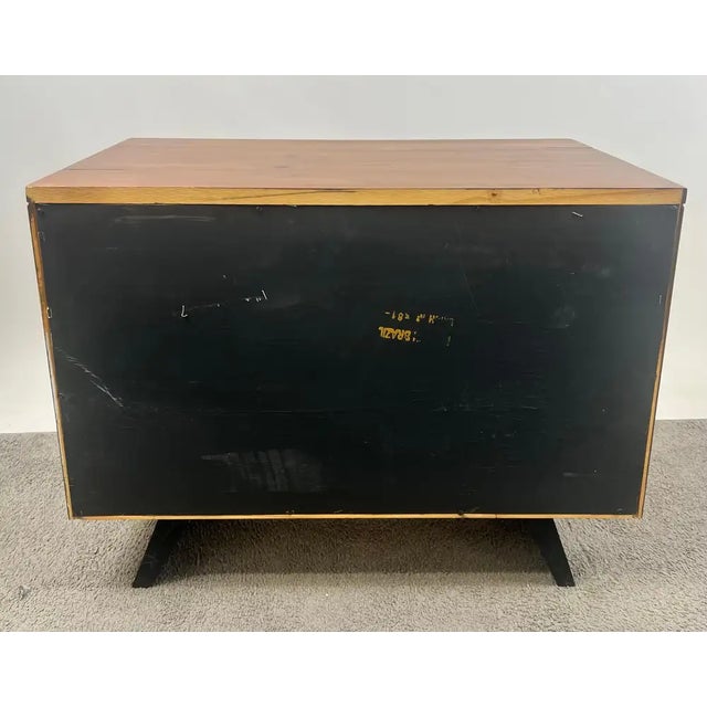 Rustic Contemporary Brazilian Pine Nightstand W/ Hidden Organizer Tray, a Pair For Sale - Image 15 of 15