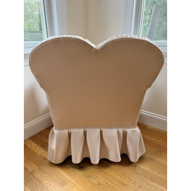 1950s Heart-Shaped Sweetheart Boudoir Chair, Attributed to LoveShackFancy For Sale - Image 13 of 14