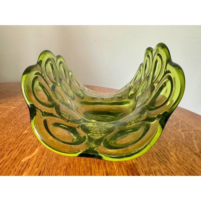 1960’s Moon & Stars Pattern Glass Dish For Sale - Image 6 of 10