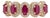 14k Gold Vintage Inspired 1.5ct Ruby & Diamond Halo Wedding Band Ring Size 4 For Sale