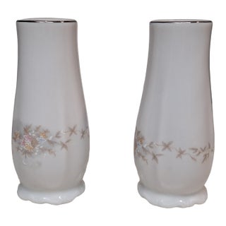 1980s Haviland Floral Splendor Salt & Pepper Shaker Set For Sale