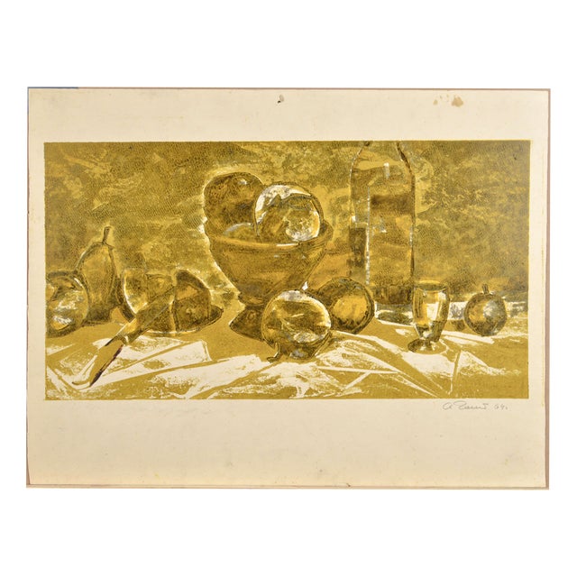 Albert Goltjakov, Still Life, 1964, Monotype For Sale