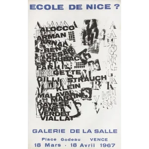 1997 Fernandez Arman De La Salle Gallery Poster