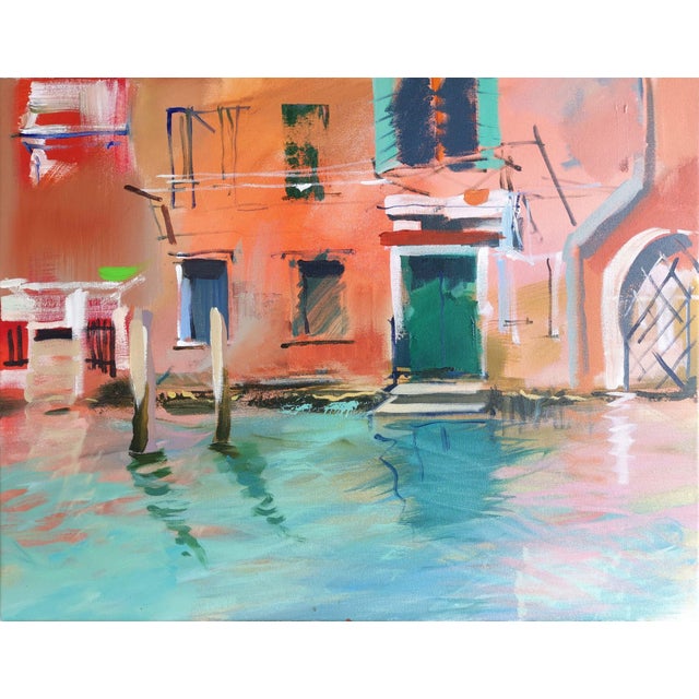 Erika Kumerova, Venice, Oil on Canvas, 2022 For Sale - Image 4 of 4