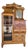 Antique Side by Side Desk, Display and Storage Cabinet. Tiger Oak Circa. 1900 For Sale