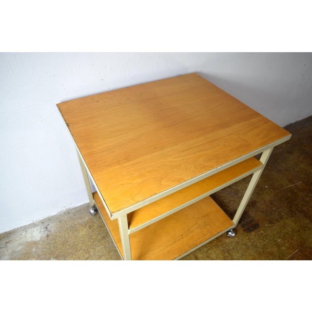 Vintage Industrial Sliding Table, 1950s For Sale - Image 4 of 7