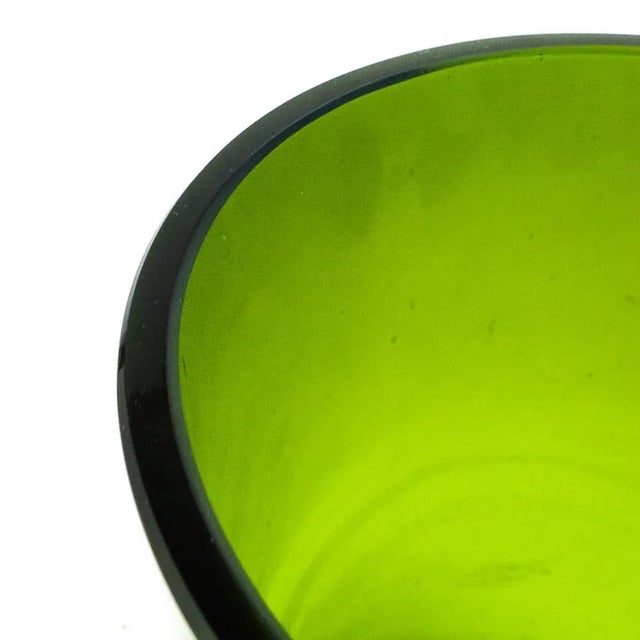 1970s Art Deco Style Vase from Sudety Glassworks, Poland, 1970s For Sale - Image 5 of 12