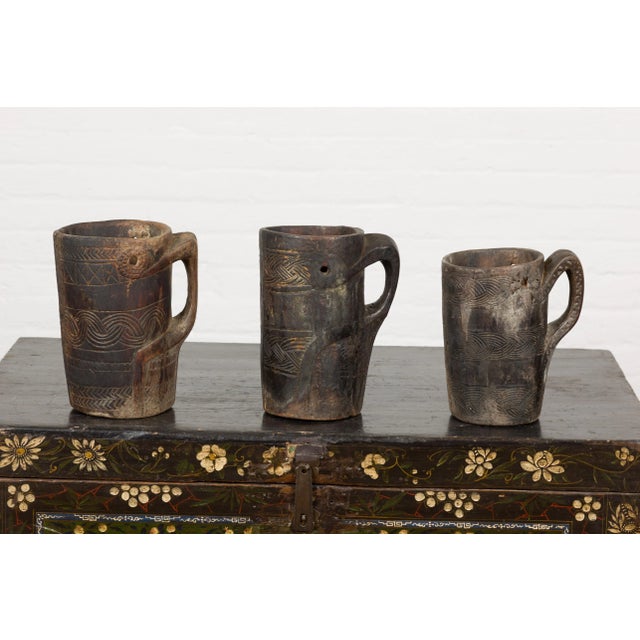 Rustic 19th Century Antique Indian Cups, Each For Sale - Image 3 of 12