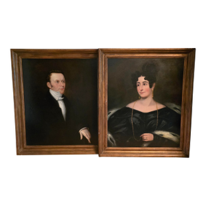 19th Century Portraits - a Pair