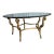 Spectacular Marge Carson 5-Legged Gilded Iron Cocktail Table With Original 1/2" Beveled Glass For Sale