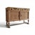 English Antique English Oak Sideboard With Bun Feet and Carved Details For Sale - Image 3 of 12
