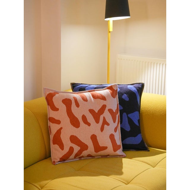 Contemporary Cushion in Recycled Wool by Granite + Smoke For Sale - Image 3 of 8