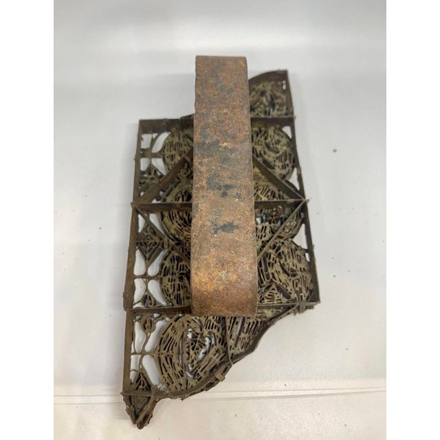 Antique Indonesian Copper Batik Textile Stamp. Ancient Textile Pattern Stamp For Sale - Image 11 of 12