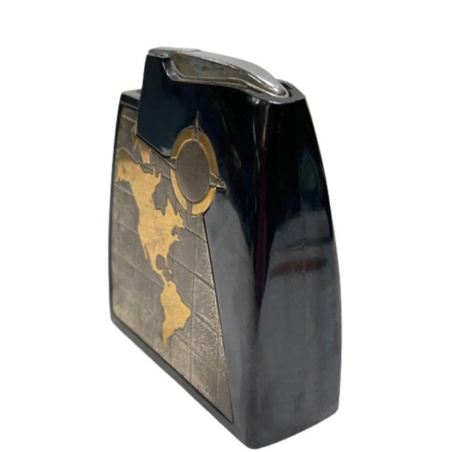 1960s Circa 1964 Copper World Table Lighter by Broyles & Associates For Sale - Image 5 of 5