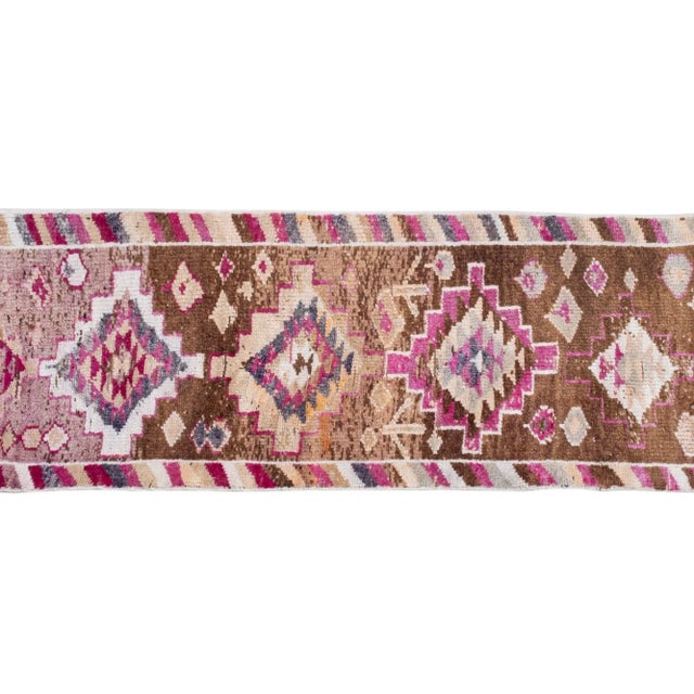 Mid 20th Century Vintage Herki Runner 2'8" X 9'5" For Sale - Image 4 of 13