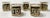 Mid-Century Modern Vintage Culver LTD Black and Metallic Gold Lowball Glasses, Set of 5 For Sale - Image 3 of 9