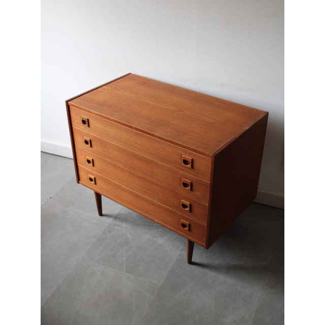 Vintage Danish Chest of Drawers in Teak, 1960s For Sale - Image 4 of 10