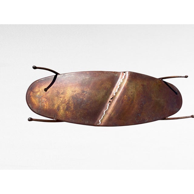 1999 Monumental Studio Craft "Inverted Opposition" Handmade Metal Console Table by Mark Oldland For Sale - Image 9 of 16