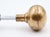 Pair of Vintage 2.125 In. Brass Plain Passage Door Knobs For Sale - Image 4 of 7