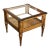 Louis XVI Style Giltwood Vitrine Display Side Table With Glass Top and Sides For Sale