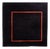 Wool Frame Rug in Black/Orange from JAB Anstoetz For Sale