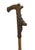 Deer Stag Head Carved Wood Handle Vintage Walking Stick Cane For Sale - Image 10 of 12