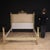 Large Italian double bed from the mid-20th century. Finely carved, painted, and lacquered wood in the Louis XVI style, of...