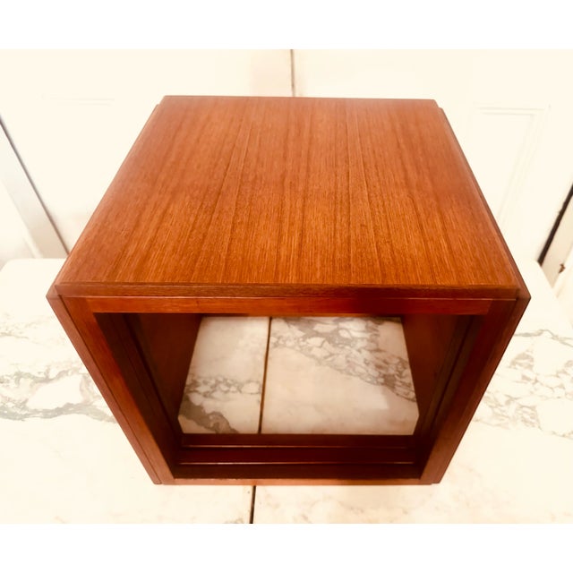 1960s Kai Kristiansen Cube Nesting Tables in Teak Set of 3 Model 33 1960s Danish Modern For Sale - Image 5 of 12