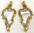 Rococo Vintage Sweet Petite Gold Scroll Wall Mirrors- A Pair For Sale - Image 3 of 10