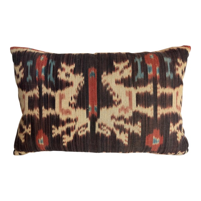 Ikat 1850 Antique Pillow For Sale