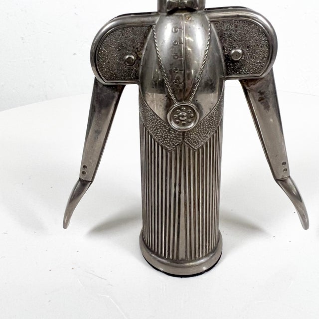 Late 20th Century 1970s Silver Plated Pierre Le Sommelier Wine Bottle Opener Corkscrew Italy For Sale - Image 5 of 12