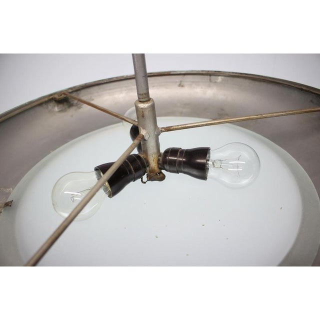1930s Large Art Deco Copper UFO Pendant, Former Czechoslovakia, 1930s For Sale - Image 5 of 15