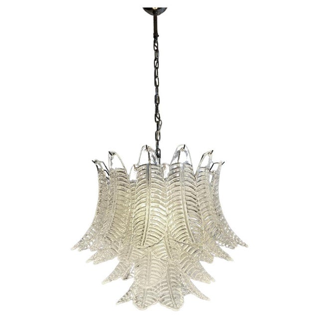 Italian Murano Glass Chandelier, 1980s For Sale - Image 4 of 9