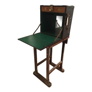 1950s Industrial Military Field Desk Bar For Sale