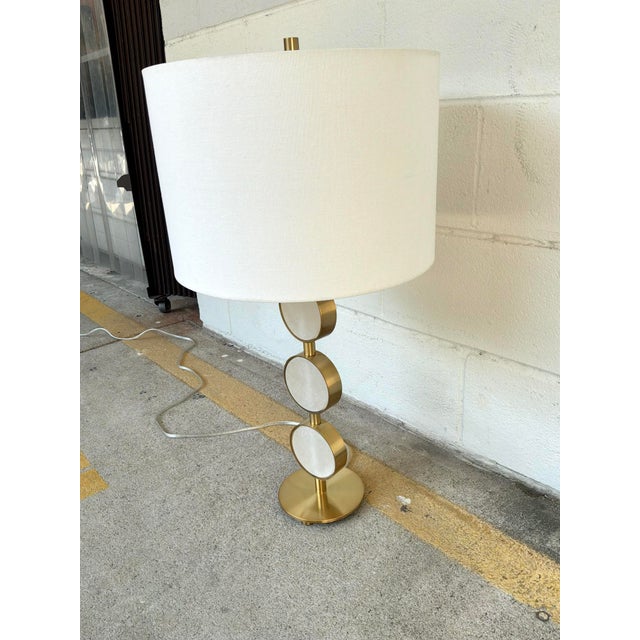 Metal Uttermost Three Rings Table Lamp For Sale - Image 7 of 8