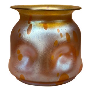 1900s Large Bohemian Loetz Astraea Vase For Sale