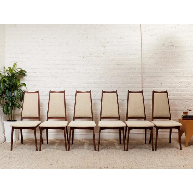 Mid-Century Modern Restored Vintage Mid Century Dining Chairs Set of Six. For Sale - Image 3 of 7