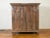 Large 19th Century Cabinet with Carved Floral Motifs and Distressed Verde Finish For Sale - Image 4 of 13