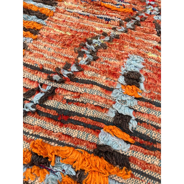 1990s Vintage Handmade Moroccan Accent Rug - 3'6" X 7'9" Ft For Sale - Image 4 of 11
