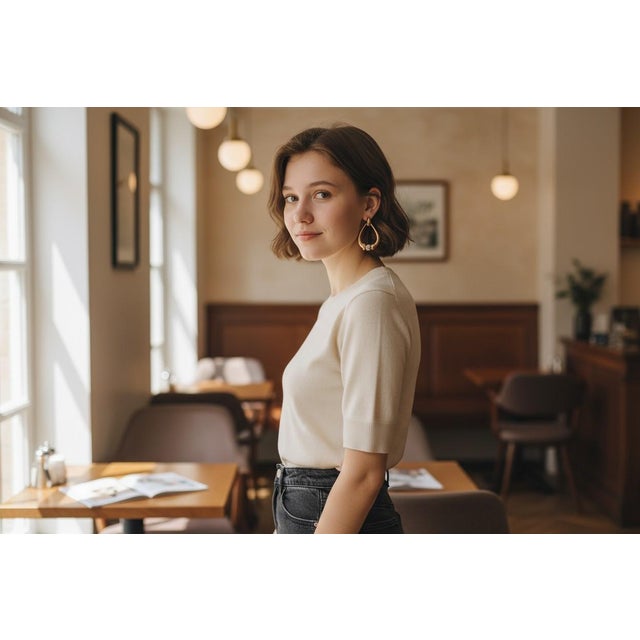 Cartier Vintage 18k Yellow and White Gold Oval Door Knocker Earrings, A Pair For Sale - Image 9 of 11